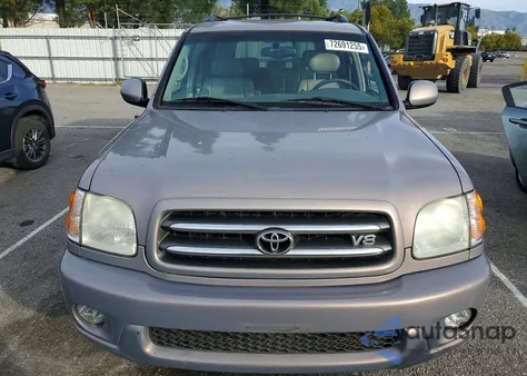 2002 Toyota Sequoia Limited z USA, uszkodzony, nr VIN 5TDBT48AX2S107805